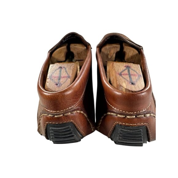 G.H. BASS Mens Size 11.5 D Brown Leather Slip on Penny Loafer Driving Shoes - Picture 3 of 9